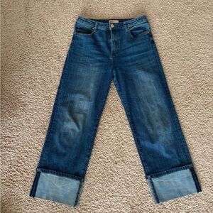 Kut from the Kloth Sienna wide leg with cuff. 

Size 2.